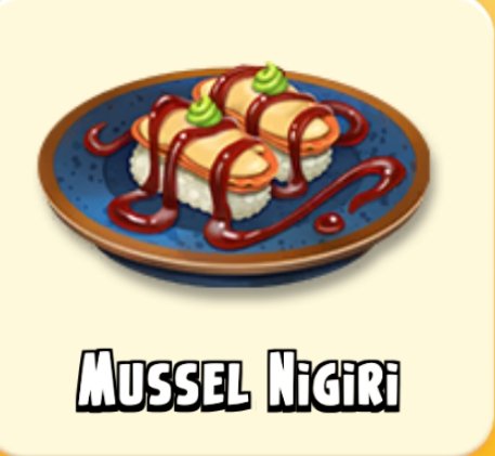 Mussel Nigiri - Hayday products and tools